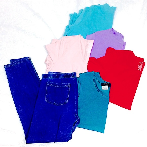 Bundle of 6 Basics• 4Solid Color Tops & 1Jegging - Picture 8 of 16